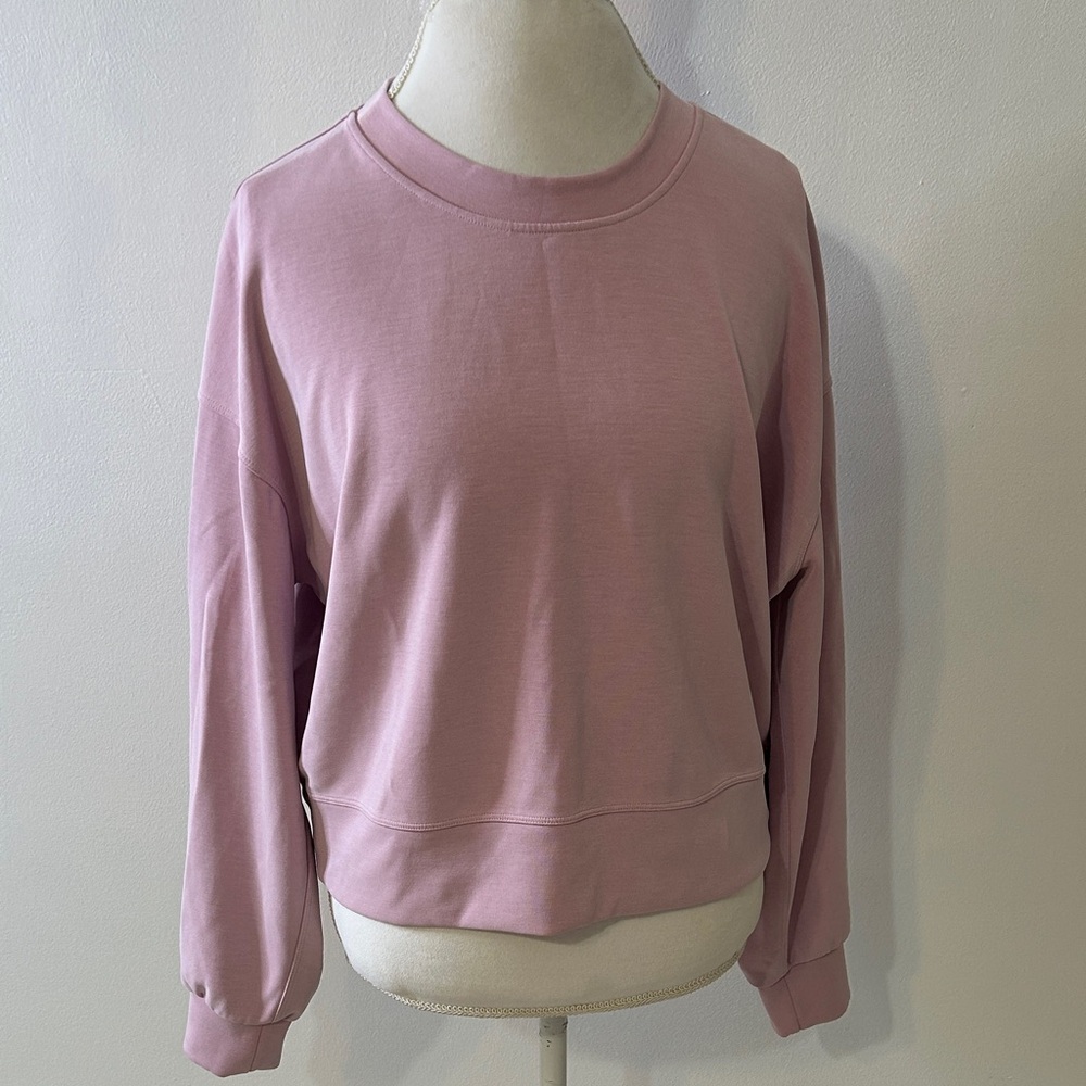 LULULEMON Pink scuba Crewneck Sweatshirt Sz 6